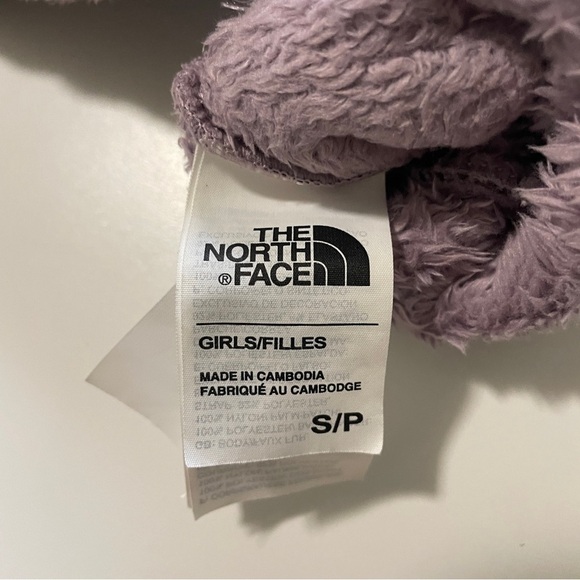The North Face Girl’s Small Osito Gloves ~ Purple Fuzzy - Picture 5 of 5